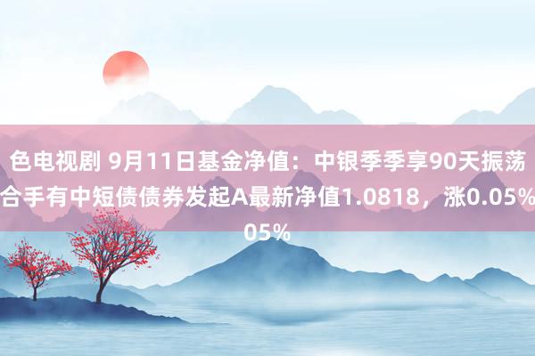 色电视剧 9月11日基金净值：中银季季享90天振荡合手有中短债债券发起A最新净值1.0818，涨0.05%