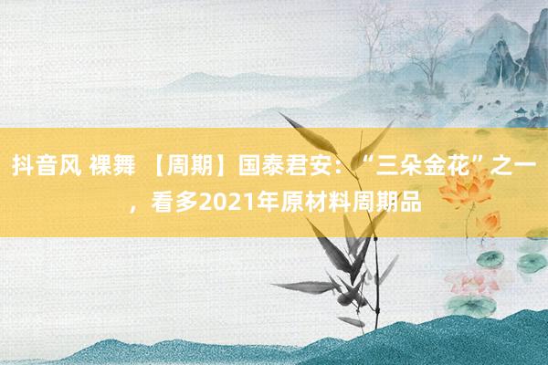 抖音风 裸舞 【周期】国泰君安：“三朵金花”之一，看多2021年原材料周期品