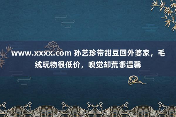 www.xxxx.com 孙艺珍带甜豆回外婆家，毛绒玩物很低价，嗅觉却荒谬温馨