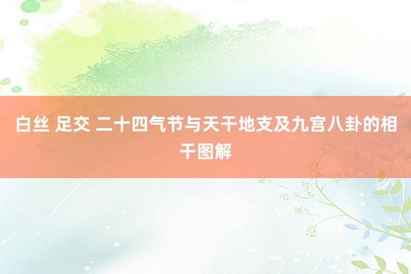 白丝 足交 二十四气节与天干地支及九宫八卦的相干图解