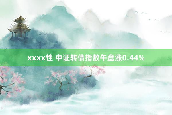 xxxx性 中证转债指数午盘涨0.44%