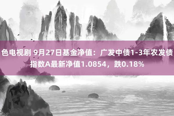 色电视剧 9月27日基金净值：广发中债1-3年农发债指数A最新净值1.0854，跌0.18%