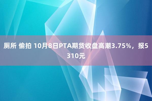 厕所 偷拍 10月8日PTA期货收盘高潮3.75%，报5310元