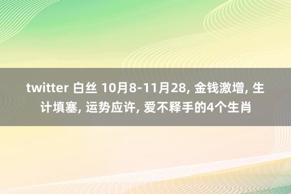 twitter 白丝 10月8-11月28， 金钱激增， 生计填塞， 运势应许， 爱不释手的4个生肖