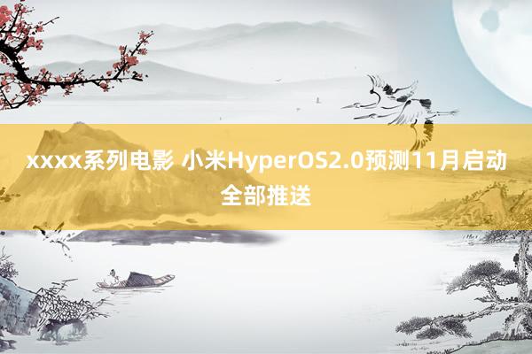 xxxx系列电影 小米HyperOS2.0预测11月启动全部推送