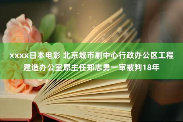 xxxx日本电影 北京城市副中心行政办公区工程建造办公室原主任郑志勇一审被判18年