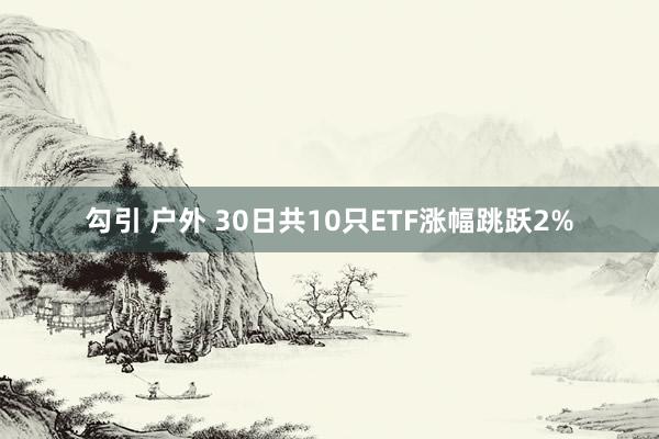 勾引 户外 30日共10只ETF涨幅跳跃2%