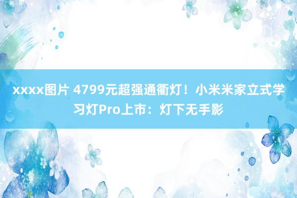 xxxx图片 4799元超强通衢灯！小米米家立式学习灯Pro上市：灯下无手影