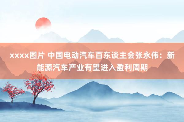 xxxx图片 中国电动汽车百东谈主会张永伟：新能源汽车产业有望进入盈利周期