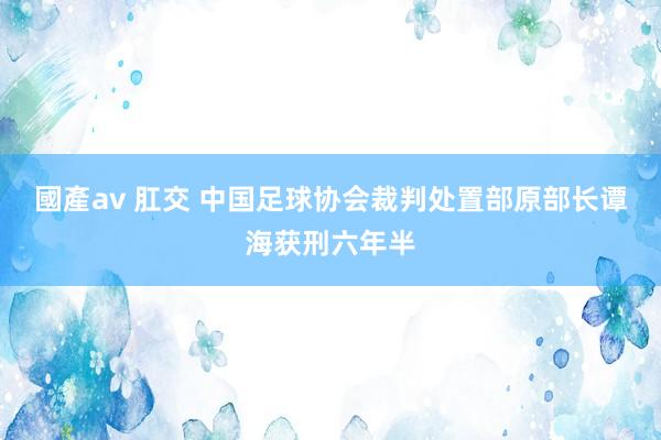 國產av 肛交 中国足球协会裁判处置部原部长谭海获刑六年半