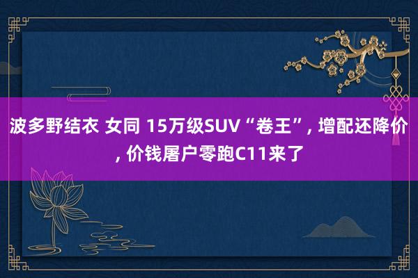 波多野结衣 女同 15万级SUV“卷王”， 增配还降价， 价钱屠户零跑C11来了